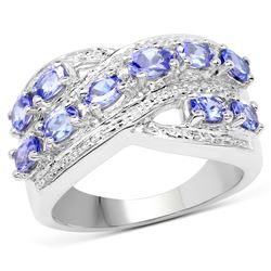 14K Yellow Gold Plated 4.54 ctw Genuine Rainbow, Citrine and White Topaz .925 Sterling Silver Ring