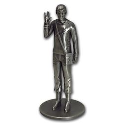 150 gram Silver Star Trek Commander Spock Statue