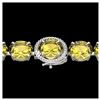 Image 1 : 2.09 ctw SI/I Fancy Intense Yellow Diamond Ring 10K White Gold