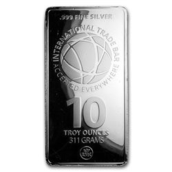 10 oz Silver Bar - International Trade Bullion (ITB)
