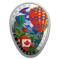 2017 Canada 1 oz Silver $20 Hot Air Balloon