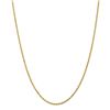 Image 1 : 14k Gold 2 mm Diamond-cut Rope Clasp Chain Necklace - 18 in.