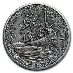2018 Solomon Isl Silver Adventures of Odysseus Scylla & Charybdis