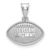 Image 1 : Sterling Silver Cleveland Browns Football with Logo Pendant