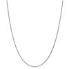 Image 1 : 18k Leslies White Gold 1.15 mm Solid Cable Chain - 18 in.