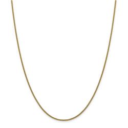 14k Gold 1.5 mm Hollow Round Box Chain Necklace - 16 in.