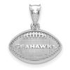 Image 1 : Sterling Silver Seattle Seahawks Football with Logo Pendant