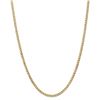 Image 1 : 14k Yellow Gold 3.35 mm Semi-Solid Curb Link Chain - 22 in.