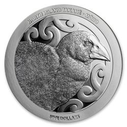 2019 New Zealand 1 oz Silver Proof North Island Takahe