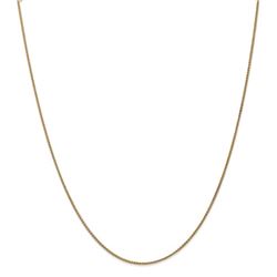 14k Gold 1.25 mm Spiga Chain Necklace - 20 in.