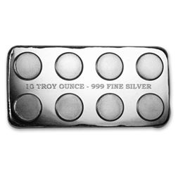 10 oz Silver Building Block Bars (2x4)
