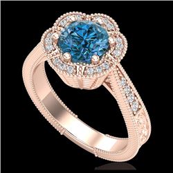 2.26 ctw SI Intense Yellow Diamond Bypass Ring 10K Rose Gold