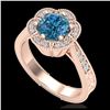 Image 1 : 2.26 ctw SI Intense Yellow Diamond Bypass Ring 10K Rose Gold