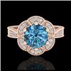 Image 2 : 2.26 ctw SI Intense Yellow Diamond Bypass Ring 10K Rose Gold