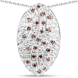 14K Yellow Gold Plated 7.50 ct. t.w. Peach Moonstone and Black Spinel Ring in Sterling Silver