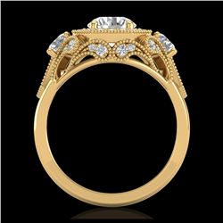 5.12 ctw Emerald & Diamond Ring 14K White Gold