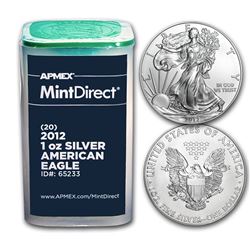 2012 1 oz Silver American Eagles (20-Coin MintDirect® Tube)