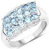 Image 1 : 1.56 ctw Genuine Multi Stone .925 Sterling Silver Ring