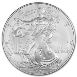2008 1 oz Silver American Eagle BU