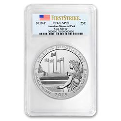 2019-P Silver ATB American Memorial Park\, MP SP-70 PCGS (FS)
