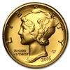 Image 1 : 2016-W 1/10 oz Gold Mercury Dime Centennial (w/OGP)