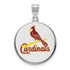 Image 1 : Sterling Silver MLB St. Louis Cardinals Disc Pendant