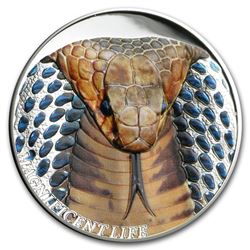 2017 Cook Islands 1 oz Silver Magnificent Life (Cobra)