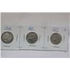 Image 1 : Canada Twenty-five Cent Coins (3)