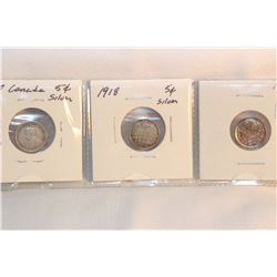 Canada Five Cent Coins (3)