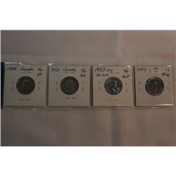Canada Five Cent Coins (4)