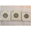 Image 1 : Canada Twenty-five Cent Coins (3)