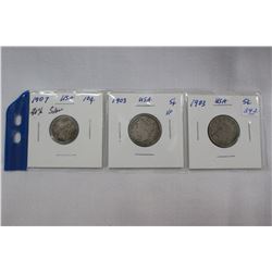 U.S.A. Coins (3)