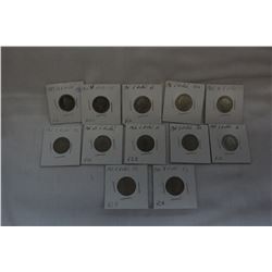 U.S.A. "V" Nickels (12)