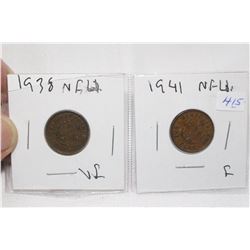 Nfld One Cent Coins (2)