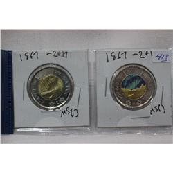 Canada Two Dollar Coins (2)