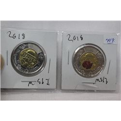 Canada Two Dollar Coins (2)