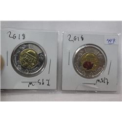 Canada Two Dollar Coins (2)