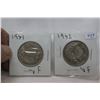 Image 1 : Canada Fifty Cent Coins (2)