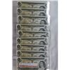 Image 1 : Canada One Dollar Bills (9) - In Sequence