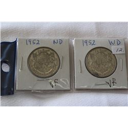 Canada Fifty Cent Coins (2)