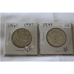 Canada Fifty Cent Coins (2)