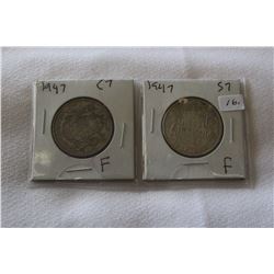 Canada Fifty Cent Coins (2)