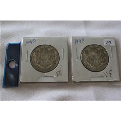 Canada Fifty Cent Coins (2)