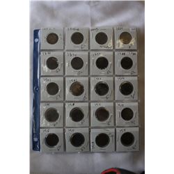 Canada One Cent Coins (20)