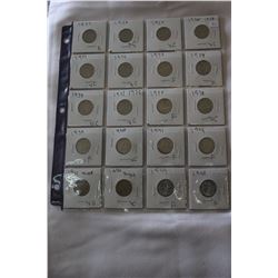 Canada Five Cent Coins (20)