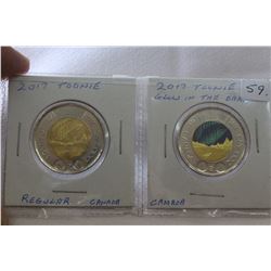 Canada Toonie Coins (2)