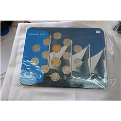 Canada Twenty-five Cent Coins (12) & Loonies (2)
