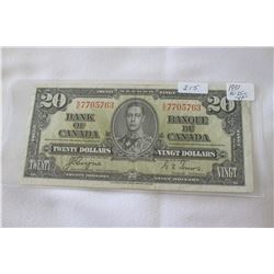 Canada Twenty Dollar Bill (1)