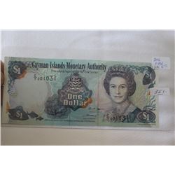 Cayman Islands One Dollar Note