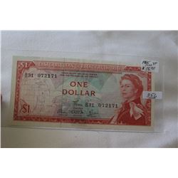 East Caribbean One Dollar Note